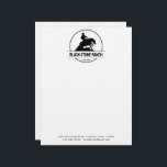 Horse ranch logo reining western barn branding letterhead<br><div class="desc">Horse ranch logo with sliding reining horse vector,  equestrian stable,  horse barn logo design,  branding for your horse business. You can transfer this design to any other product on Zazzle,  look at: "Transfer design to a product"!</div>