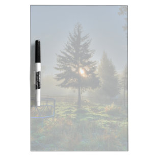Horse Ranch Sunrise Nature Photo Dry-Erase Board