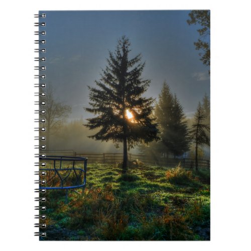 Horse Ranch Sunrise Nature Photo Notebook