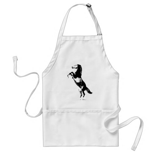Horse Rearing Adult Apron