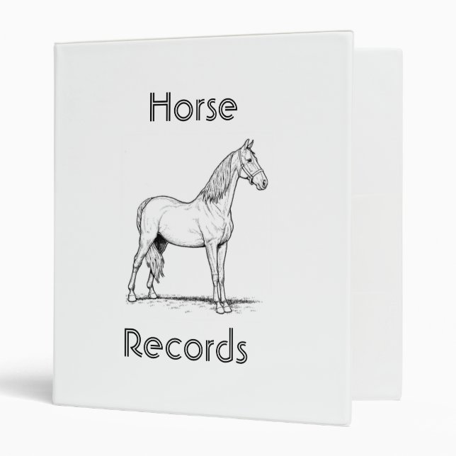 Horse Records Binder (Front/Inside)