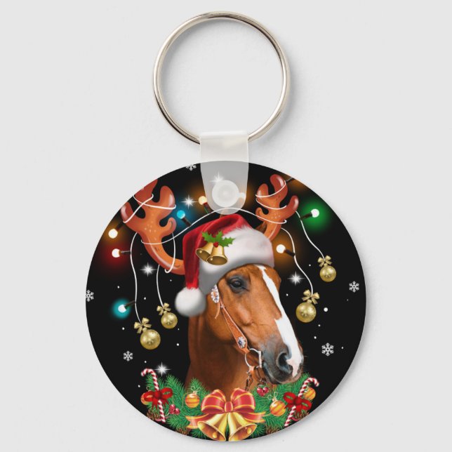 Horse Reindeer Keychain (Front)