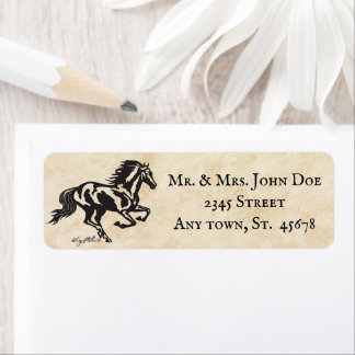 Horse Return Address Label