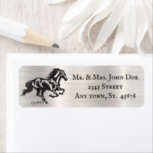 Horse Return Address Label