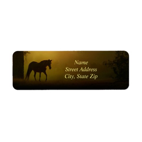 Horse Return Address Label