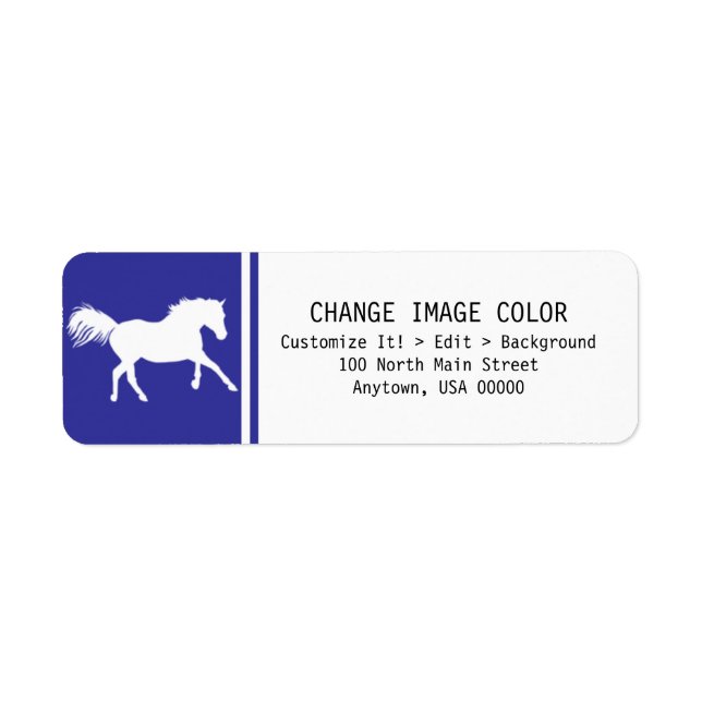 Horse - Return Address Label (Front)