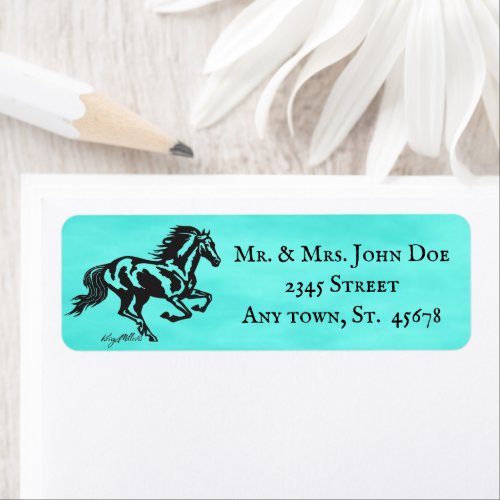 Horse Return Address Label