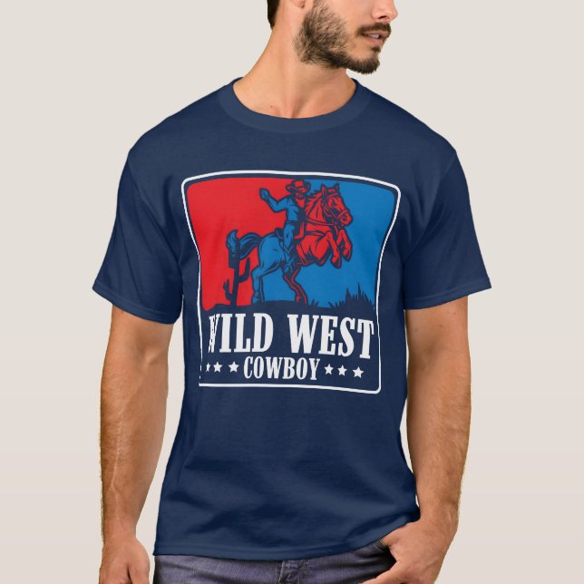Horse Revolver Bank Robbery Dressage boy T-Shirt (Front)