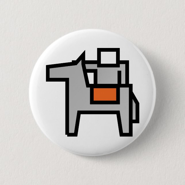 Horse Rider 1 Button (Front)
