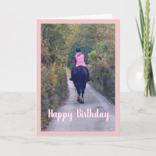 Horse rider Birthday Card
