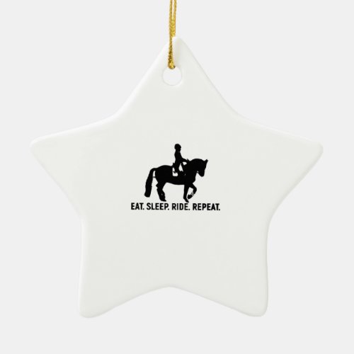 Horse Rider Ceramic Ornament