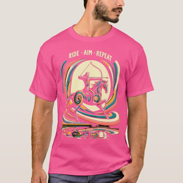 Horse Rider Mounted Archery T-Shirt (Front)