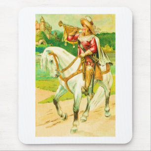 Horse rider mouse pad