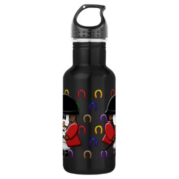 Horse Rider Owl Stainless Steel Water Bottle by just_owls at Zazzle