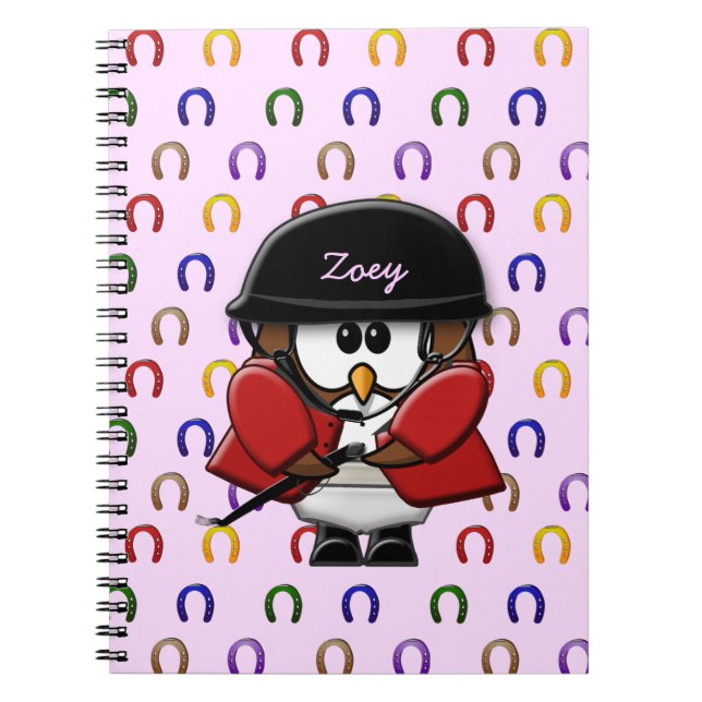 horse rider owls notebook (Front)