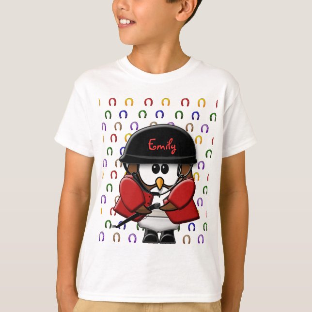 horse rider owls T-Shirt (Front)