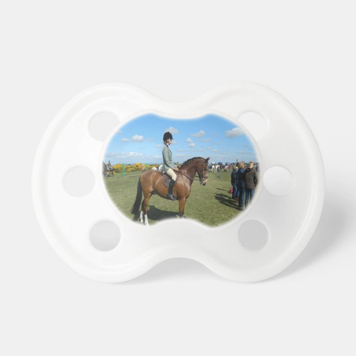 horse rider ready for the next success pacifiers