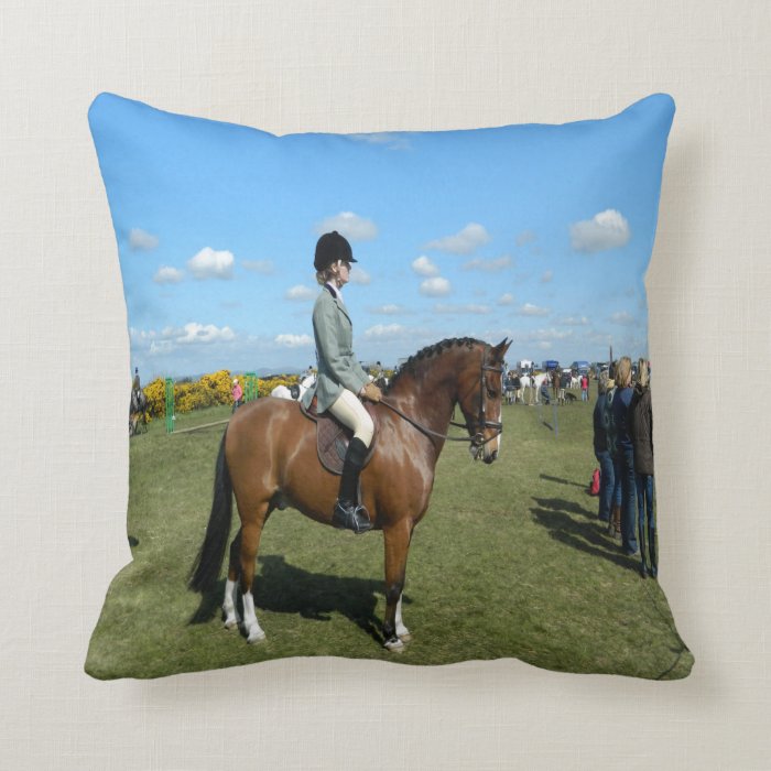 horse rider ready for the next success pillows