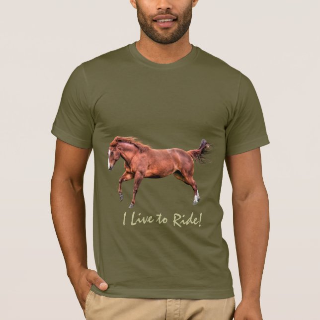 Horse-riders Equine Designer Apparel T-Shirt (Front)