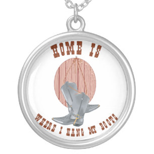 Horse Riders Silver Necklace