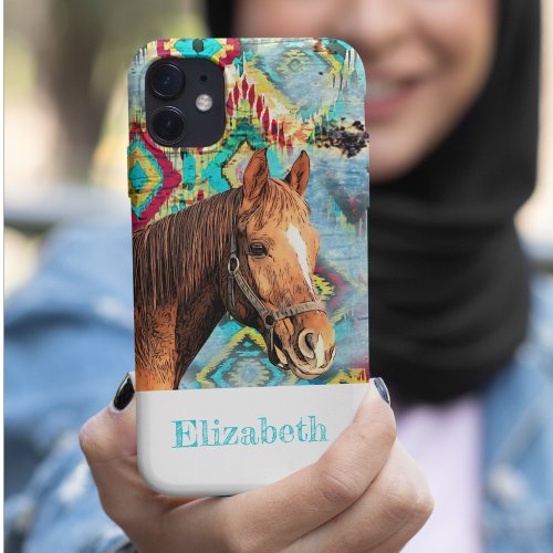 Horse Riding Animal Name Western Equestrian iPhone 11 Pro Case