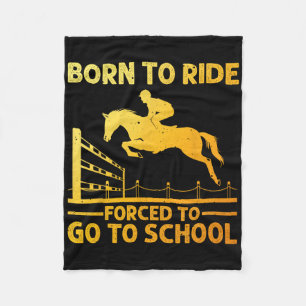 Horse Riding Art For Men Women Horseback Rider Equ Fleece Blanket