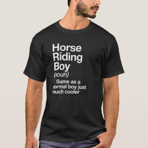 Horse Riding Boy Definition Sports T-Shirt