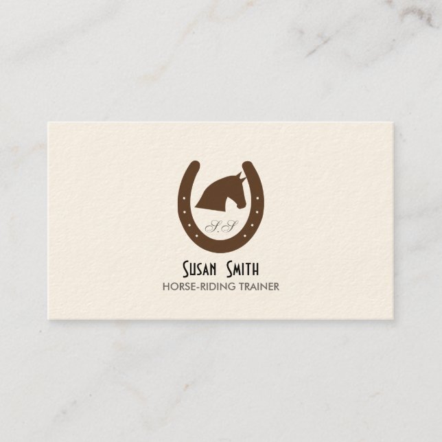 Horse-Riding Business Card (Front)
