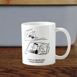 Horse Riding Equestrian Cartoon Coffee Mug