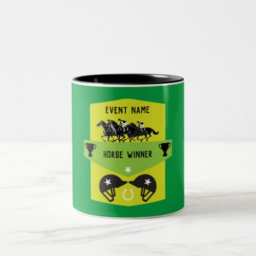 Horse riding Event Gifts and Merchandize Two_Tone Coffee Mug