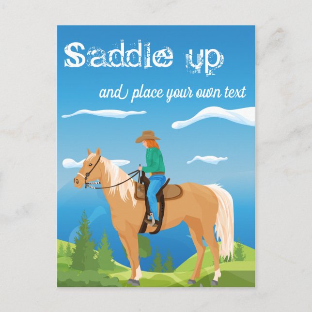 Horse riding event - Invitation Card (Front)