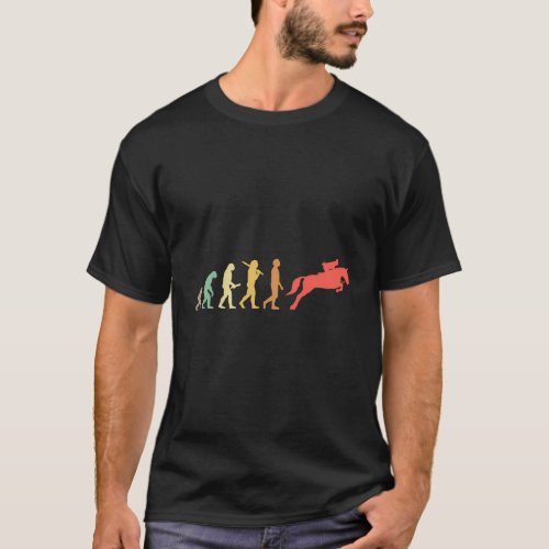 Horse Riding Evolution For Riders Show Jumpers T_Shirt