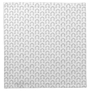Horse Riding Gang Horseshoe Print Cloth Napkin