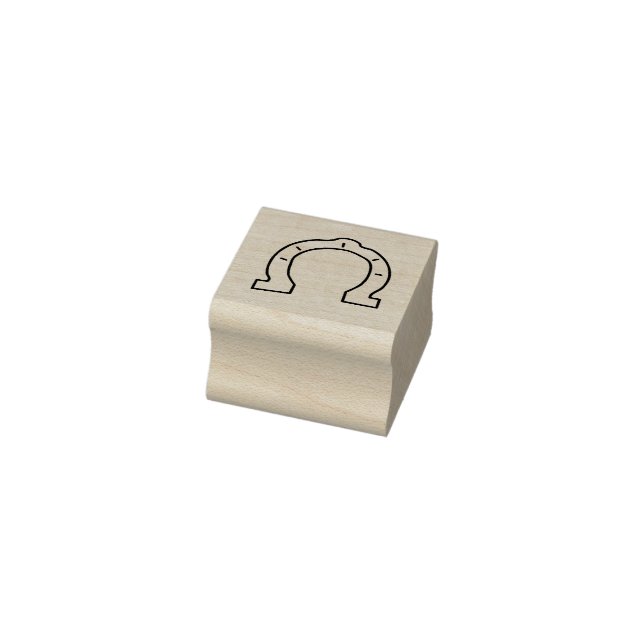 Horse Riding Gang Horseshoe  Rubber Stamp (Stamp)