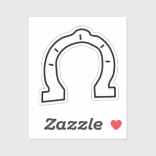 Horse Riding Gang Horseshoe  Sticker