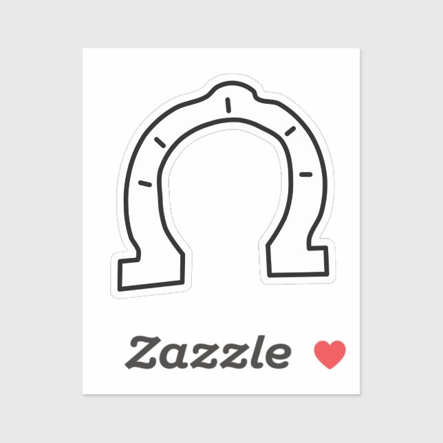 Horse Riding Gang Horseshoe  Sticker (Sheet)
