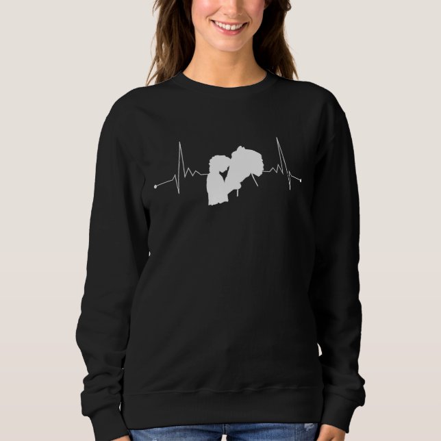 Horse Riding Heartbeat Women Girls Paddock Ride Sweatshirt (Front)