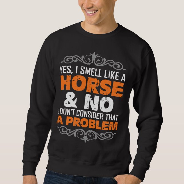Horse Riding Hobby Gift Idea For Riders Sweatshirt (Front)