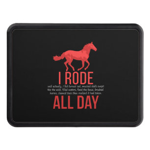 Horse Riding - Horse Ride Gift Hitch Cover