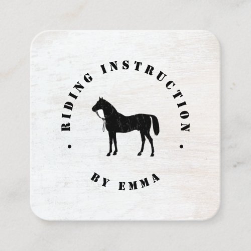 Horse  Riding Instructor Business Card