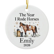 Horse Riding Lessons 2026 Christmas Ornament Girl