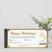 Horse Riding Lessons Gold Gift Ticket Voucher | Zazzle