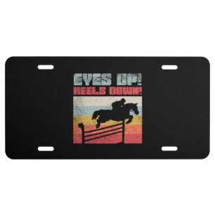 Horse Riding License Plate