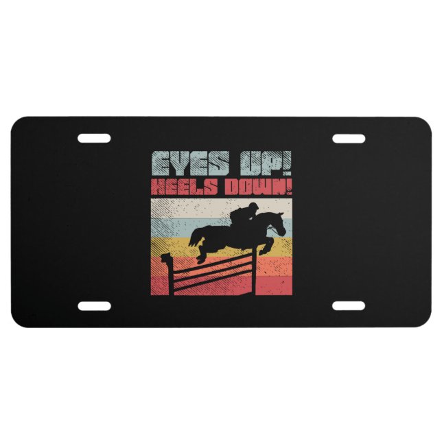 Horse Riding License Plate (Front)