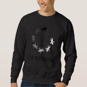 Horse   Riding Loading Bar Concentration Horseshoe Sweatshirt