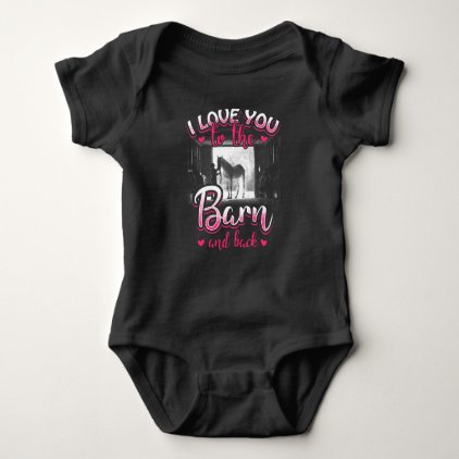 Horse Riding Love and Sport Baby Bodysuit