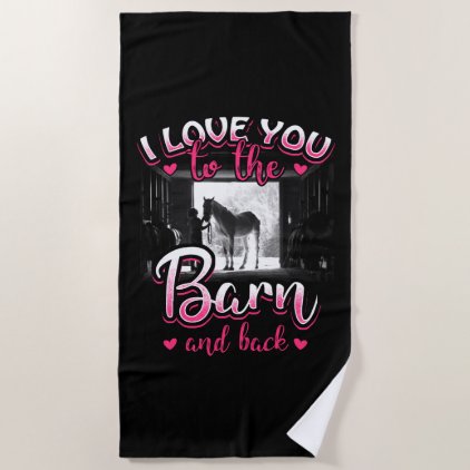 Horse Riding Love and Sport Beach Towel