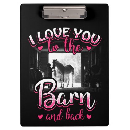 Horse Riding Love and Sport Clipboard