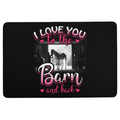 Horse Riding Love and Sport Floor Mat