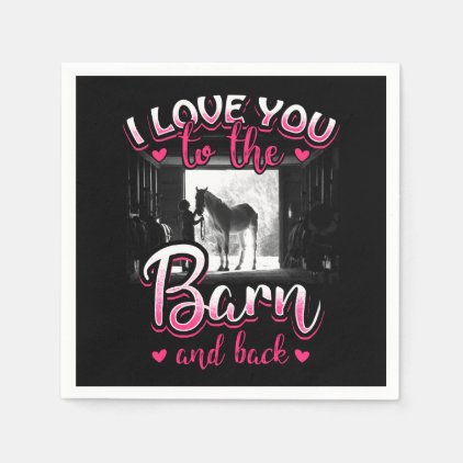 Horse Riding Love and Sport Paper Napkin